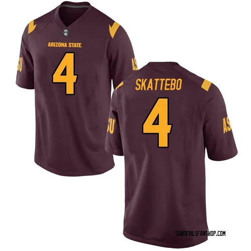 Men's Nike Cam Skattebo Arizona State Sun Devils Game Maroon Football College Jersey
